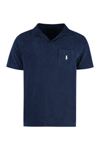 Towelling polo shirt